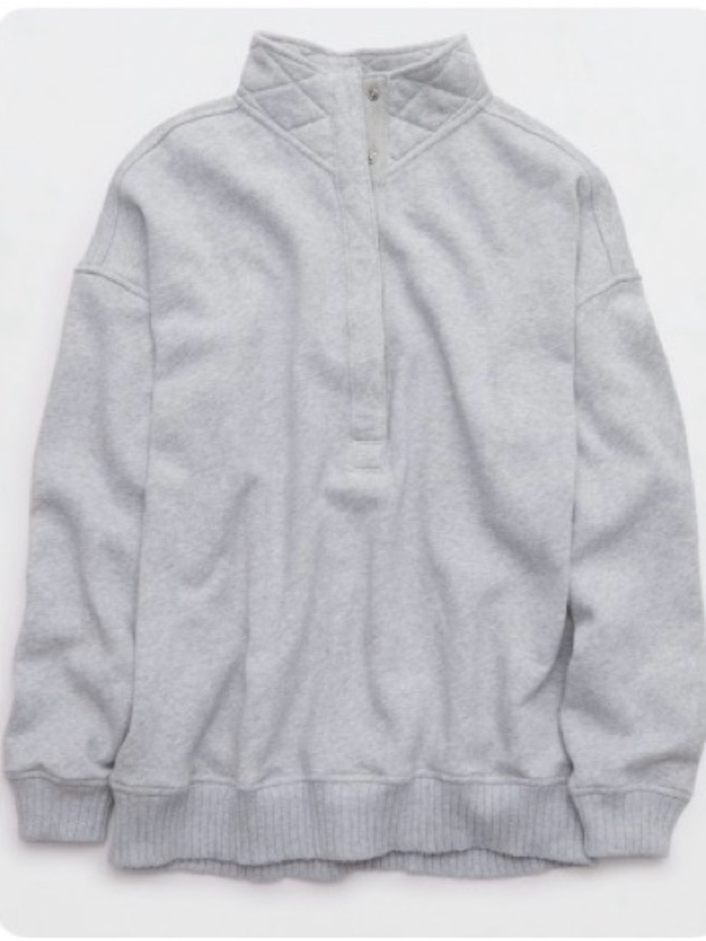 Aerie Oh Snap! Sweatshirt Medium Heather Gray